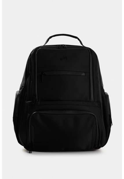 Morral Edén En Lona Y Cuero Para Hombre Multifuncional Morral Edén En Lona Y Cuero Para Hombre Multifuncional Negro VÉLEZ
