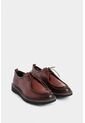 Zapato De Cordón Ambar De Cuero Para Hombre Detalle Costura Contraste Zapato De Cordón Ambar De Cuero Para Hombre Detalle Costura Contraste Vinotinto 40 VÉLEZ de Vélez