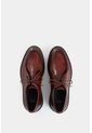 Zapato De Cordón Ambar De Cuero Para Hombre Detalle Costura Contraste Zapato De Cordón Ambar De Cuero Para Hombre Detalle Costura Contraste Vinotinto 40 VÉLEZ de Vélez