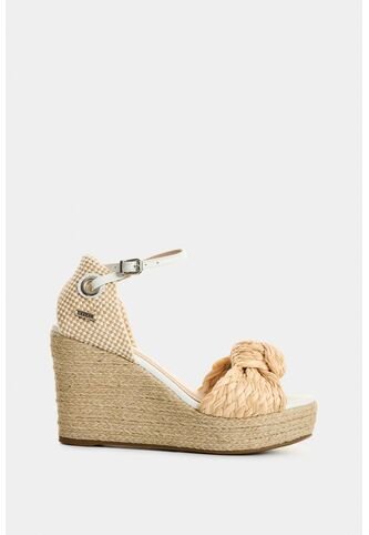 Sandalias Plataforma Amatista De Fibra Natural Para Mujer Con Capellada En Yute Sandalias Plataforma Amatista De Fibra Natural Para Mujer Con Capellada En Yute Blanco 41 VÉLEZ Vélez