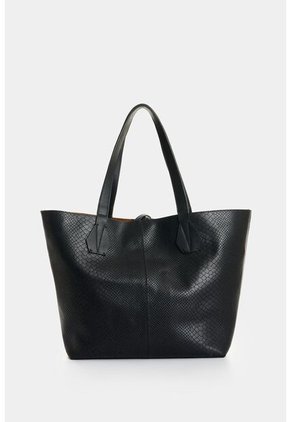 Shopping Doble Faz De Cuero Para Mujer Luca 2 Shopping Doble Faz De Cuero Para Mujer Luca 2 Negro VÉLEZ