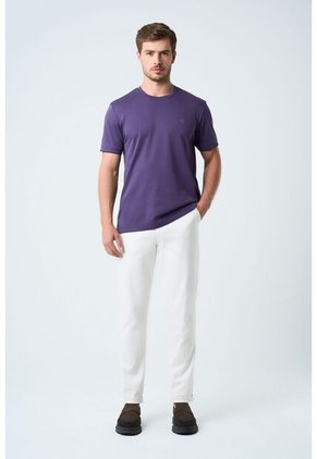 Camiseta Micropima Arizona Para Hombre Semi Ajustada Camiseta Micropima Arizona Para Hombre Semi Ajustada Morado XL VÉLEZ