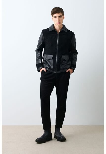 Chaqueta De Cuero Para Hombre Nila 2 Chaqueta De Cuero Para Hombre Nila 2 Negro M VÉLEZ