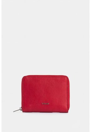 Billetera Grecia De Cuero Para Mujer Con Cremallera Billetera Grecia De Cuero Para Mujer Con Cremallera Rojo VÉLEZ