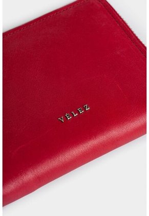 Billetera Grecia De Cuero Para Mujer Con Cremallera Billetera Grecia De Cuero Para Mujer Con Cremallera Rojo VÉLEZ