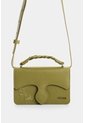Manos Libres Mini Garniel En Cuero Para Mujer Manos Libres Mini Garniel En Cuero Para Mujer Verde Oliva VÉLEZ de Vélez