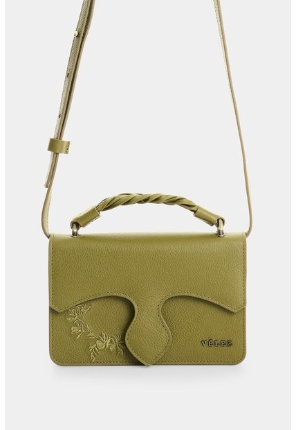 Manos Libres Mini Garniel En Cuero Para Mujer Manos Libres Mini Garniel En Cuero Para Mujer Verde Oliva VÉLEZ