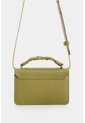 Manos Libres Mini Garniel En Cuero Para Mujer Manos Libres Mini Garniel En Cuero Para Mujer Verde Oliva VÉLEZ de Vélez