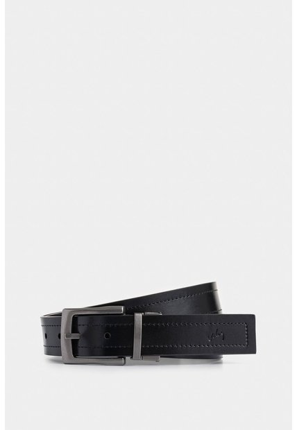 Cinturón Doble Faz Kafka De Cuero Para Hombre Hebilla Reversible Cinturón Doble Faz Kafka De Cuero Para Hombre Hebilla Reversible Combinado 32 VÉLEZ