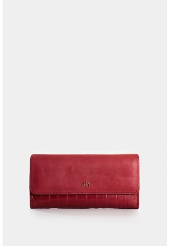 Porta Chequera Extravaganza De Cuero Para Mujer Grabado Porta Chequera Extravaganza De Cuero Para Mujer Grabado Rojo VÉLEZ Vélez
