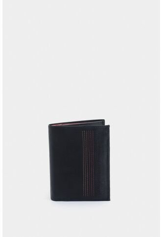 Billetera De Cuero Creta Vertical Negro Billetera De Cuero Creta Vertical Negro VÉLEZ Vélez