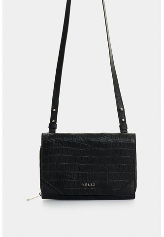 Manos Libres Mini En Cuero Para Mujer Abi Manos Libres Mini En Cuero Para Mujer Abi Negro VÉLEZ Vélez