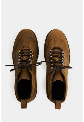 Botas En Cuero Gamuzado Para Hombre Cayena Botas En Cuero Gamuzado Para Hombre Cayena Cafe 46 VÉLEZ