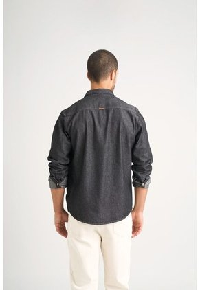 Camisa Lucca Para Hombre Detalle Bordado Camisa Lucca Para Hombre Detalle Bordado Negro S VÉLEZ