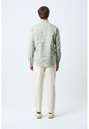 Camisa Manga Larga Semi Fitted Para Hombre Asiri Camisa Manga Larga Semi Fitted Para Hombre Asiri Agua Marina XL VÉLEZ