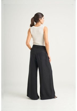 Pantalón Palazzo Caltha Para Mujer Fit Holgado Pantalón Palazzo Caltha Para Mujer Fit Holgado Negro 12 VÉLEZ