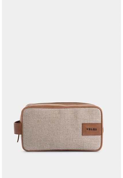 Organizador De Viaje De Lona Y Cuero Para Hombre Condal Organizador De Viaje De Lona Y Cuero Para Hombre Condal Miel VÉLEZ
