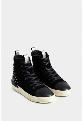 Tenis Bota En Cuero Gamuza Para Mujer Paraíso Tenis Bota En Cuero Gamuza Para Mujer Paraíso Negro 41 VÉLEZ