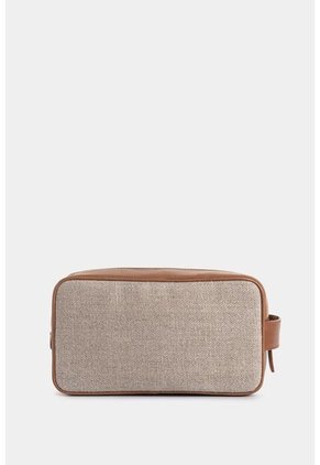 Organizador De Viaje De Lona Y Cuero Para Hombre Condal Organizador De Viaje De Lona Y Cuero Para Hombre Condal Miel VÉLEZ