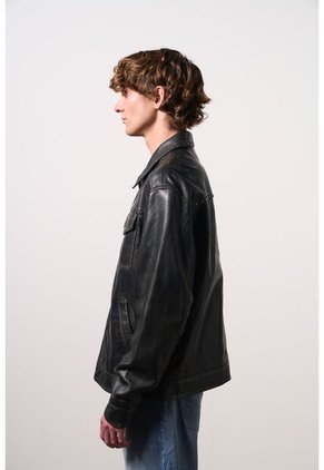 Chaqueta En Cuero Para Hombre Tanok Chaqueta En Cuero Para Hombre Tanok Negro M VÉLEZ