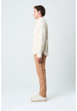 Camisa Manga Larga Wezen Para Hombre Bordada Camisa Manga Larga Wezen Para Hombre Bordada Arena XL VÉLEZ