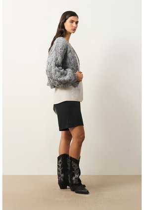 Cardigan Tejido Para Mujer Luzia Cardigan Tejido Para Mujer Luzia Gris XL VÉLEZ