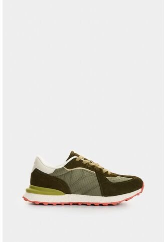 Tenis De Cuero Gamuzado Y Textil Para Hombre Boreal 2 Tenis De Cuero Gamuzado Y Textil Para Hombre Boreal 2 Verde 46 VÉLEZ Vélez