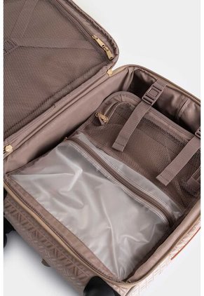 Maleta De Viaje Bloom 2 En Jacquard Para Mujer Monogram Maleta De Viaje Bloom 2 En Jacquard Para Mujer Monogram Beige VÉLEZ