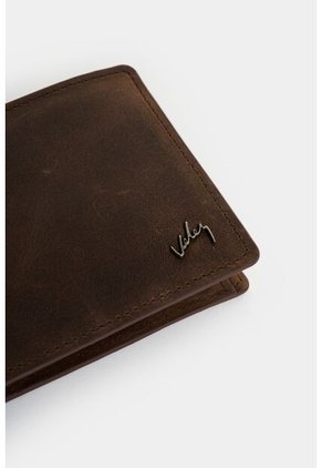 Billetera Terra De Cuero Para Hombre Interior Contraste Billetera Terra De Cuero Para Hombre Interior Contraste Cafe VÉLEZ