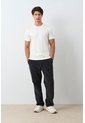 Camiseta Micropima Arizona Para Hombre Semi Ajustada Camiseta Micropima Arizona Para Hombre Semi Ajustada Crema L VÉLEZ de Vélez