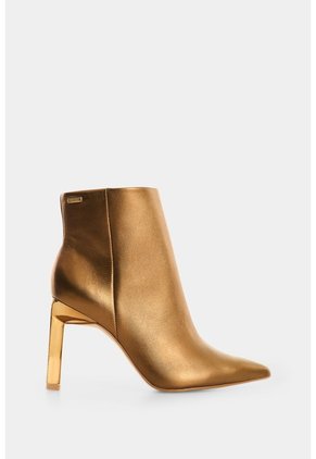 Botines Black De Cuero Para Mujer Snake Botines Black De Cuero Para Mujer Snake Bronce 37 VÉLEZ