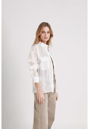 Camisa Thaila En Tejido Plano Para Mujer Tabla Posterior Camisa Thaila En Tejido Plano Para Mujer Tabla Posterior Blanco L Vélez