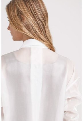 Camisa Thaila En Tejido Plano Para Mujer Tabla Posterior Camisa Thaila En Tejido Plano Para Mujer Tabla Posterior Blanco L Vélez