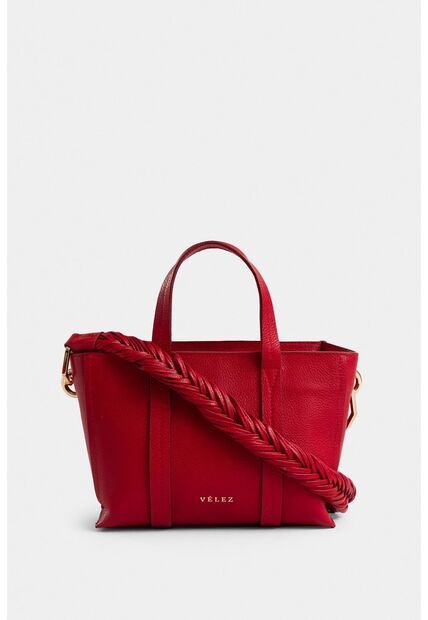Manos Libres Alessia De Cuero Para Mujer Cargadera Trenzada Manos Libres Alessia De Cuero Para Mujer Cargadera Trenzada Rojo Vélez