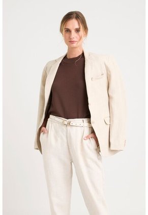 Blazer Aurora En Lino Para Mujer Fit Holgado Blazer Aurora En Lino Para Mujer Fit Holgado Arena S VÉLEZ