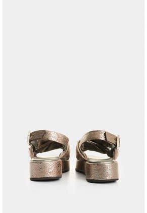 Sandalia Plataforma De Cuero Para Mujer Caltha Sandalia Plataforma De Cuero Para Mujer Caltha Plata 35 VÉLEZ