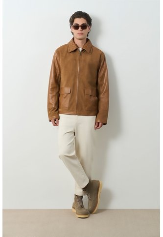 Chaqueta De Cuero Para Hombre Nila 2 Chaqueta De Cuero Para Hombre Nila 2 Miel M VÉLEZ Vélez