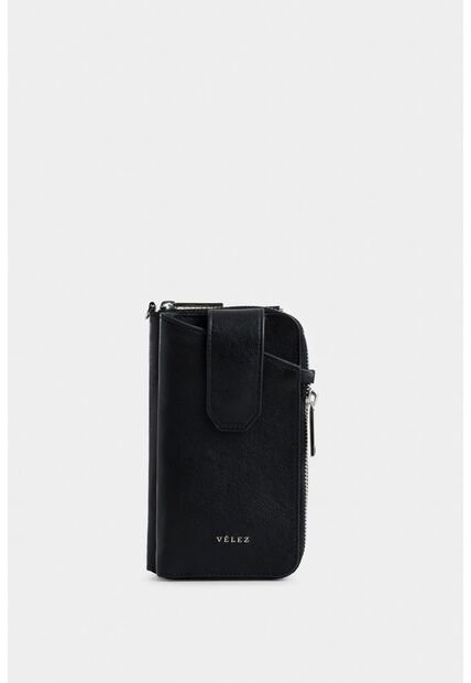 Porta Chequera Ibiza De Cuero Para Mujer Multifunción Porta Chequera Ibiza De Cuero Para Mujer Multifunción Negro VÉLEZ