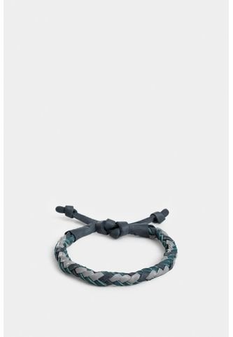 Manilla Brooklyn De Cuero Para Hombre Trenzado Artesanal Manilla Brooklyn De Cuero Para Hombre Trenzado Artesanal Azul Oscuro Vélez Vélez