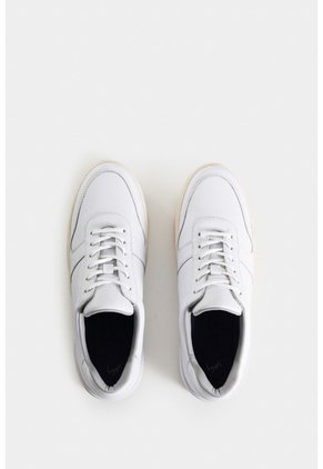 Tenis Whited 2 De Cuero Para Hombre Cordón Encerado Tenis Whited 2 De Cuero Para Hombre Cordón Encerado Blanco 41 VÉLEZ