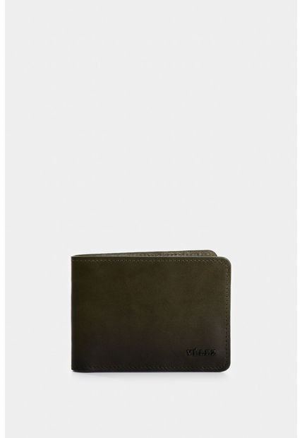 Billetera Oasis De Cuero Para Hombre Detalle Contraste Billetera Oasis De Cuero Para Hombre Detalle Contraste Verde Oliva Vélez