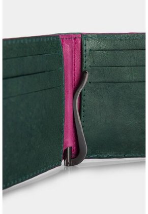 Porta Billetes Canis De Cuero Para Hombre Gancho Metálico Porta Billetes Canis De Cuero Para Hombre Gancho Metálico Azul Aguamarina Vélez