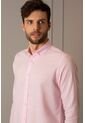 Camisa Manga Larga Para Hombre Fibras Naturales Camisa Manga Larga Para Hombre Fibras Naturales Rosado S VÉLEZ de Vélez