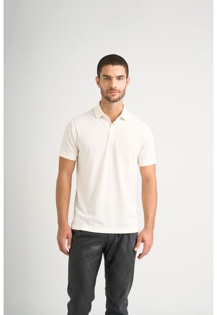 Polo Lucca Manga Corta Para Hombre Texturizada Polo Lucca Manga Corta Para Hombre Texturizada Crema XS Vélez