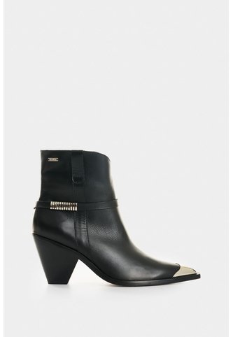 Botines Con Puntera Metálica De Mujer Senda Botines Con Puntera Metálica De Mujer Senda Negro 38 VÉLEZ Vélez