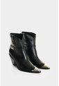 Botines Con Puntera Metálica De Mujer Senda Botines Con Puntera Metálica De Mujer Senda Negro 38 VÉLEZ de Vélez