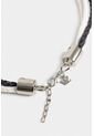 Collar Malaquita De Cuero Y Algodón Para Mujer Trenzado Collar Malaquita De Cuero Y Algodón Para Mujer Trenzado Azul VÉLEZ de Vélez