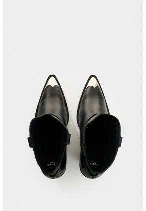 Botines Con Puntera Metálica De Mujer Senda Botines Con Puntera Metálica De Mujer Senda Negro 38 VÉLEZ