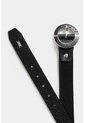 Cinturón Unifaz Caval De Cuero Grabado Para Mujer Hebilla Circular Cinturón Unifaz Caval De Cuero Grabado Para Mujer Hebilla Circular Negro M VÉLEZ de Vélez