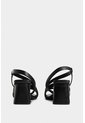 Sandalia Tacón Gobi De Cuero Liso Para Mujer Straps Sandalia Tacón Gobi De Cuero Liso Para Mujer Straps Negro 35 VÉLEZ de Vélez